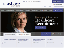 Tablet Screenshot of lucaslovehealthcare.com